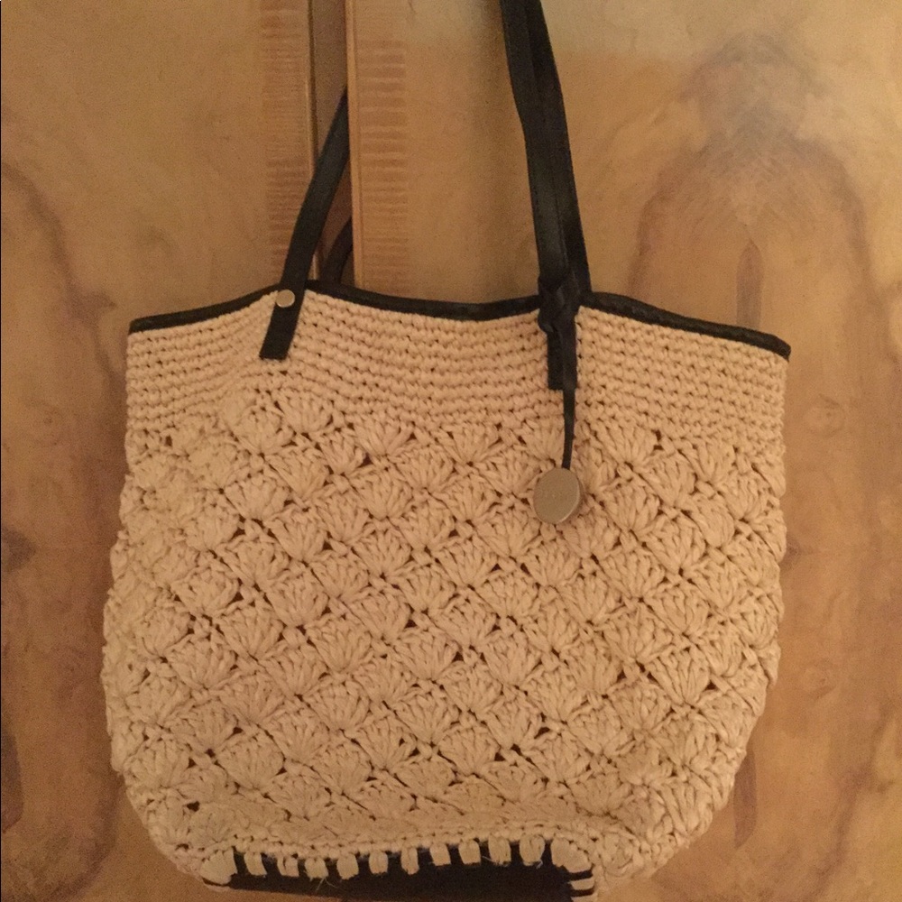Furla Straw Bucket Bag